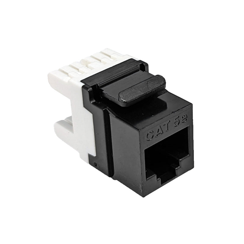 RJ45 Cat5e Slim Profile 180 Degree Jack, 110 Punch-Down