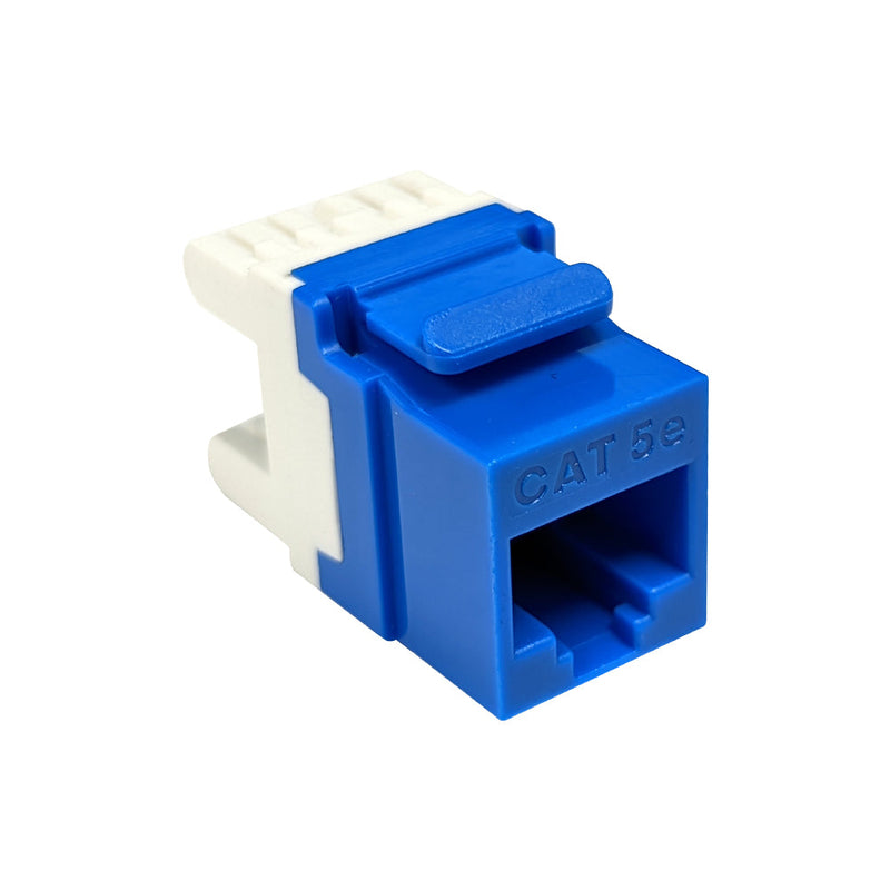 RJ45 Cat5e Slim Profile 180 Degree Jack, 110 Punch-Down