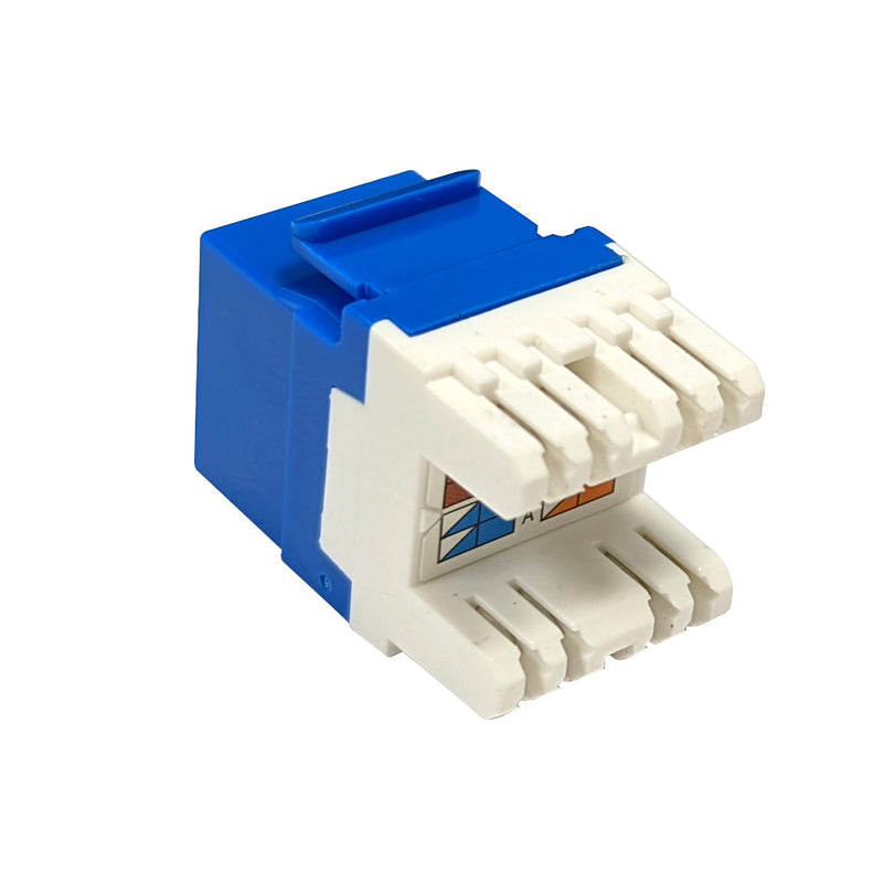 RJ45 Cat5e Slim Profile 180 Degree Jack, 110 Punch-Down