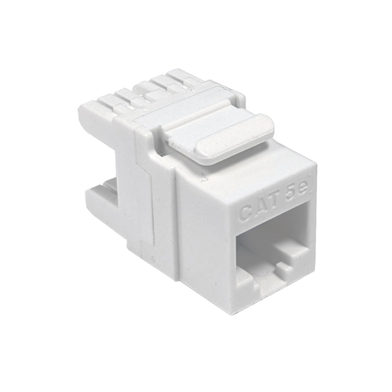 RJ45 Cat5e Slim Profile 180 Degree Jack, 110 Punch-Down