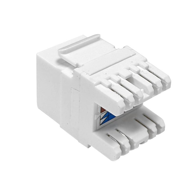 RJ45 Cat5e Slim Profile 180 Degree Jack, 110 Punch-Down