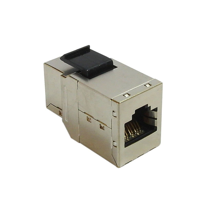 RJ45 Keystone Jack, to Female Cat6a Shielded