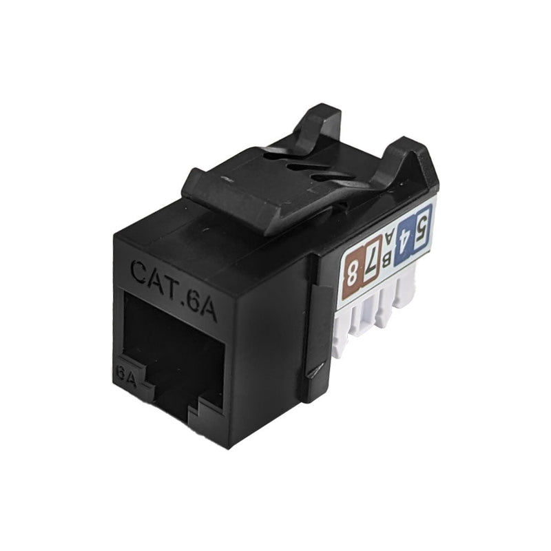 RJ45 Cat6a Slim Profile Jack, 110 Punch-Down