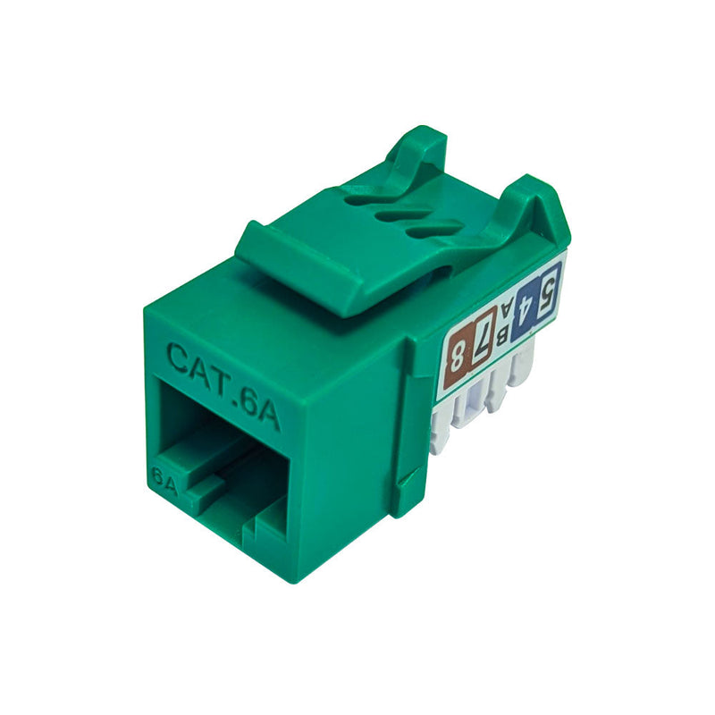 RJ45 Cat6a Slim Profile Jack, 110 Punch-Down