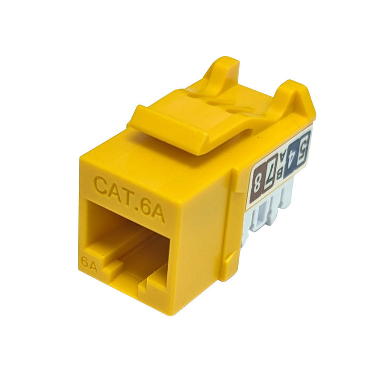 RJ45 Cat6a Slim Profile Jack, 110 Punch-Down