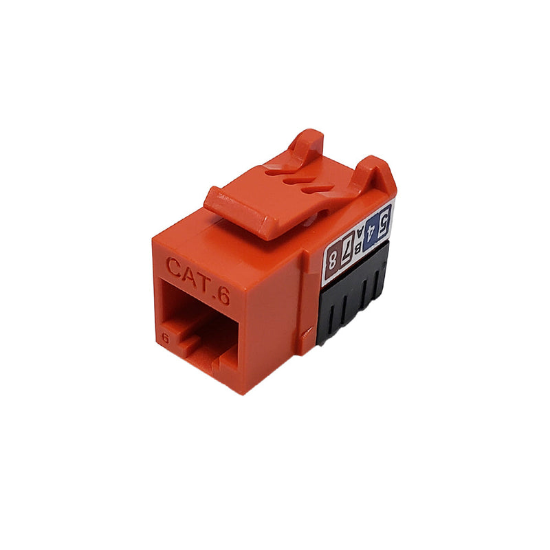 RJ45 Cat6 Slim Profile Jack, 110 Punch-Down