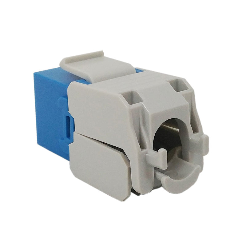 RJ45 Cat6 Slim Profile 180 Degree Jack, 110 Punch-Down or Tool-Less