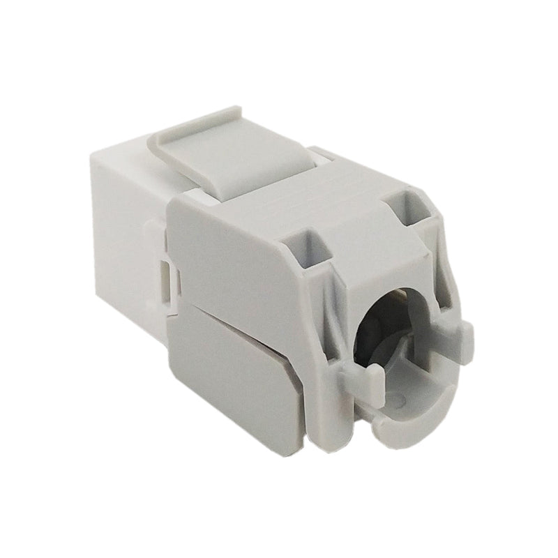 RJ45 Cat6 Slim Profile 180 Degree Jack, 110 Punch-Down or Tool-Less