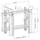 Video Wall TV Mount Bracket, Fully Adjustable - Fits Sizes 45-70 inches - Maximum VESA 600x400