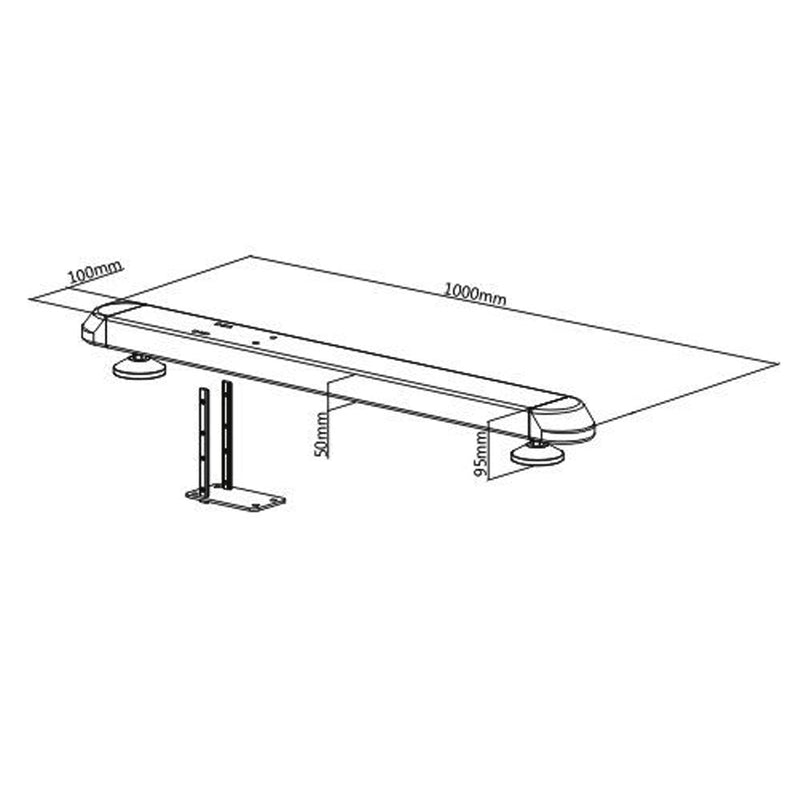 Video Wall Floor Stand - Floor Base with Leveling Feet