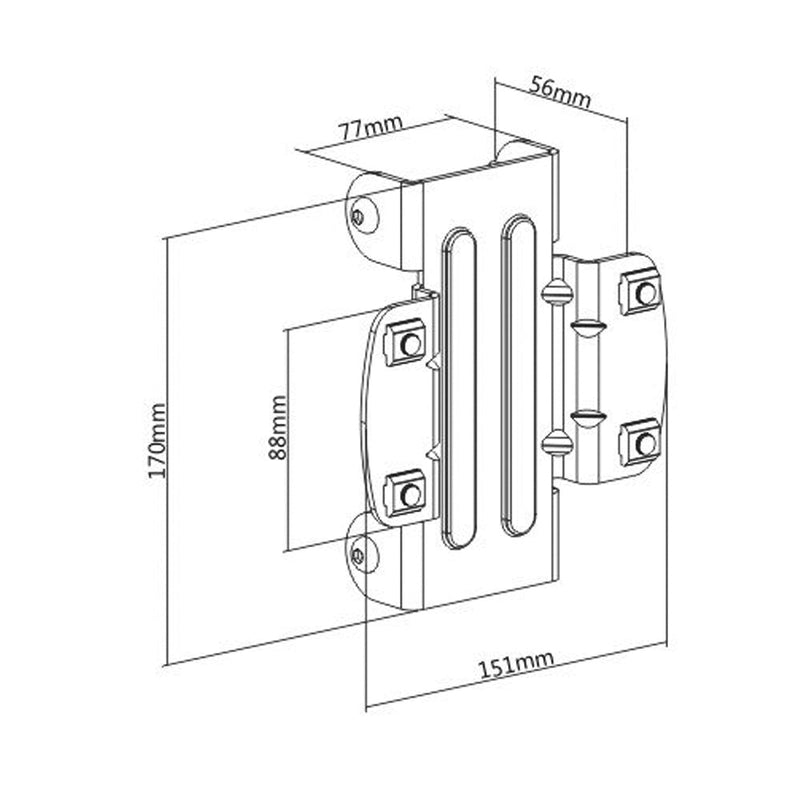 Video Wall Floor Stand - Joining Collar