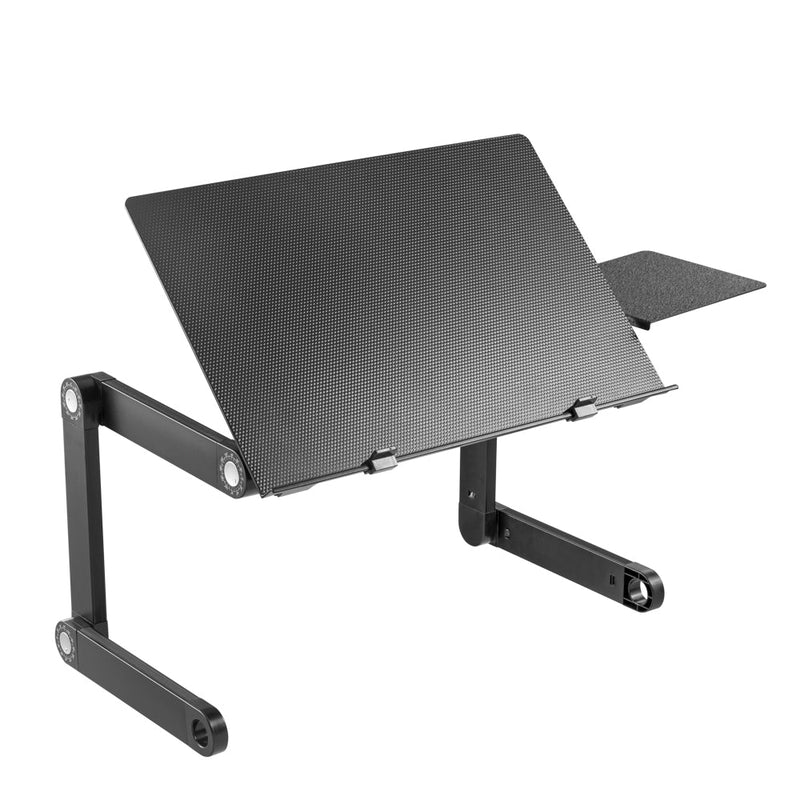 Laptop Stand with Mouse Pad - Height Adjustable - Black