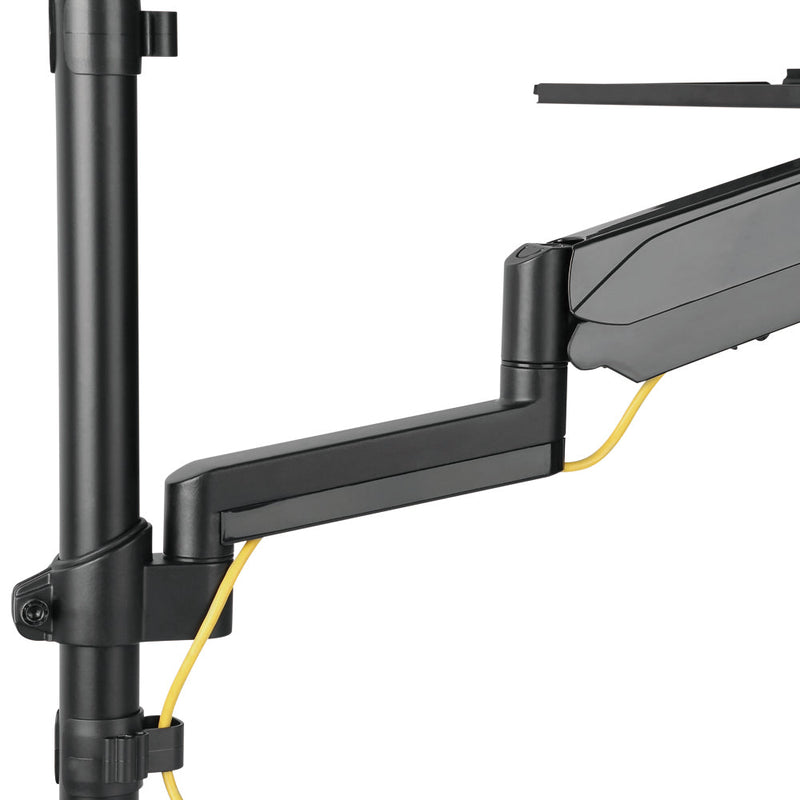 Sit-Stand Wall Mount Workstation Black