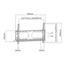 Tilting Mount TV Wall Mount Bracket for Flat and Curved LCD/LEDs - Fits Sizes 37-70 inches - Maximum VESA 600x400