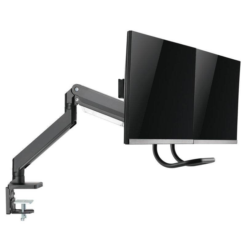 Dual Screen Desktop Display Mount - Full Motion - Fits Monitors 17 to 32 inch