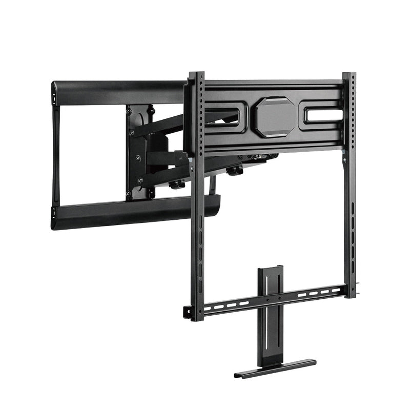 TV Fireplace Mantel Wall Mount Bracket for Flat Curved LCD/LEDs Tilt, Swivel and Vertical Fits Sizes 43 to 70 inches - Maximum VESA 600x400