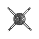 Adjustable Tilt & Rotate 4-Arm Projector Ceiling Mount Bracket (150mm) - Black