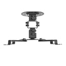 Adjustable Tilt & Rotate 4-Arm Projector Ceiling Mount Bracket (150mm) - Black