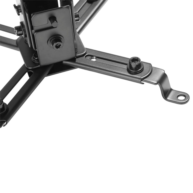 Projector Wall/Ceiling Mount, 4 Arm Tilt & Rotate Adjustable Length 430 to 650mm - Black