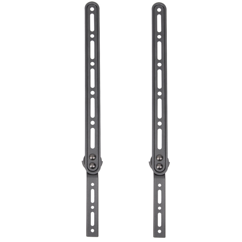 Sound Bar Bracket - Fits 23-65 Inch TV - VESA Compatible - Black (Pair)