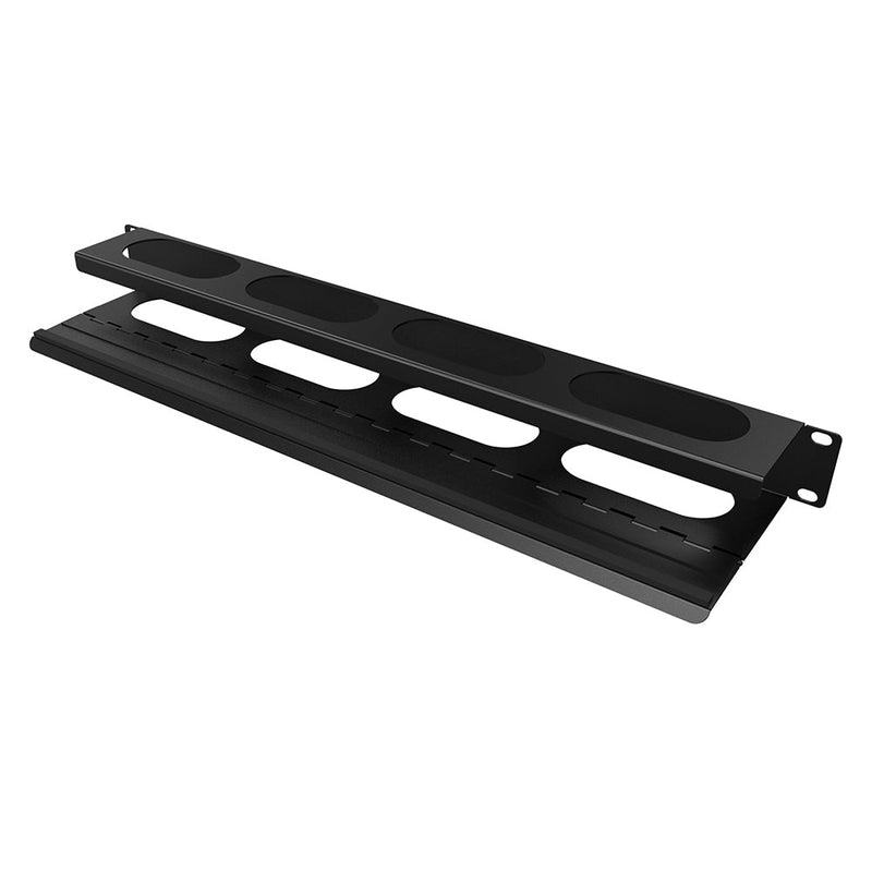 19 inch Horizontal Cable Manager - 1U Hinged