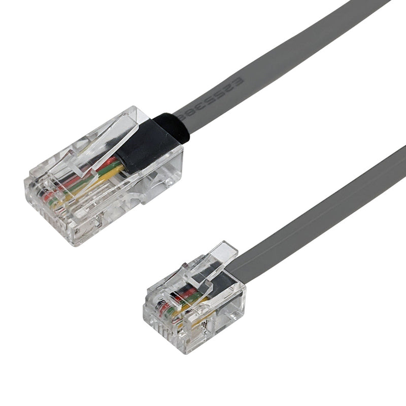 RJ45 8P8C to RJ11 6P4C Modular Data Cable Straight Through