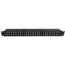 48-Port CAT6A Shielded Patch Panel, 19" Rackmount 1U