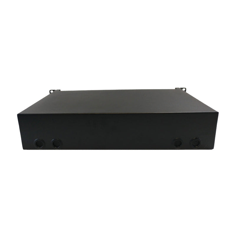 2U 19" Rackmount FDU with Slide Out holds 4 panels - Black