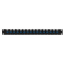 16 Port LC/LC Singlemode 9u Duplex Patch Panel - 19" Rackmount 1U