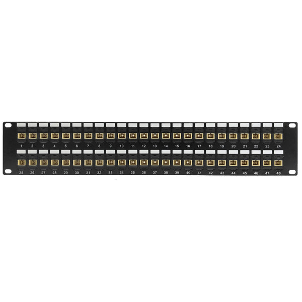 48 Port SC/SC Multimode 62.5u Simplex Patch Panel - 19" Rackmount 2U