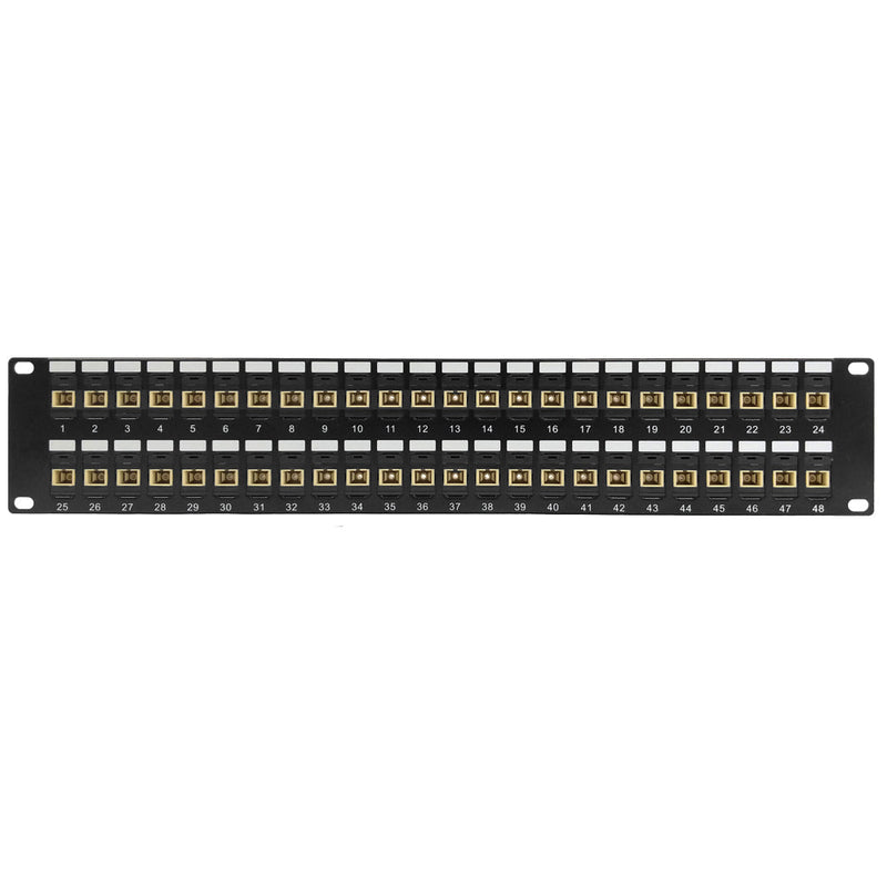 48 Port SC/SC Multimode 62.5u Simplex Patch Panel - 19" Rackmount 2U