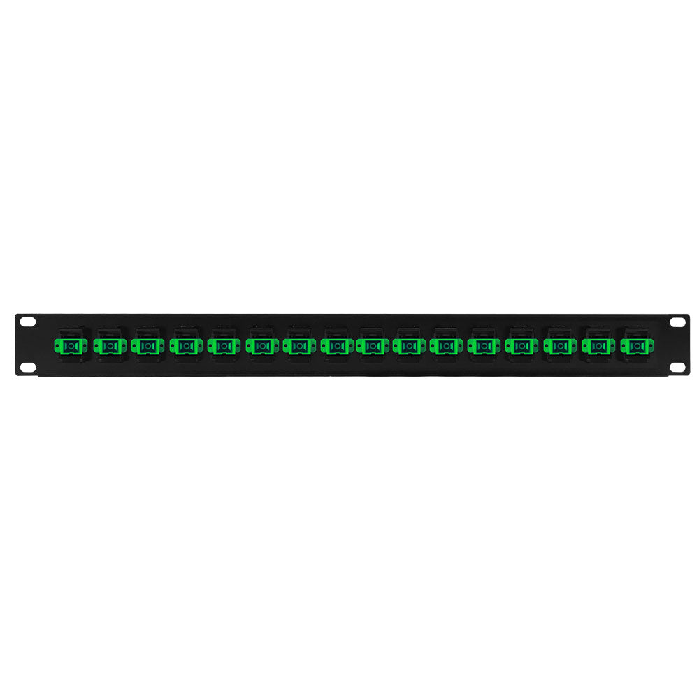 16 Port SC/SC APC Singlemode 9u Simplex Patch Panel - 19