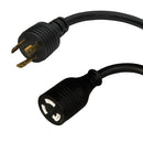 NEMA L5-20P to NEMA L5-20R Power Cable - 12AWG - SJT Jacket