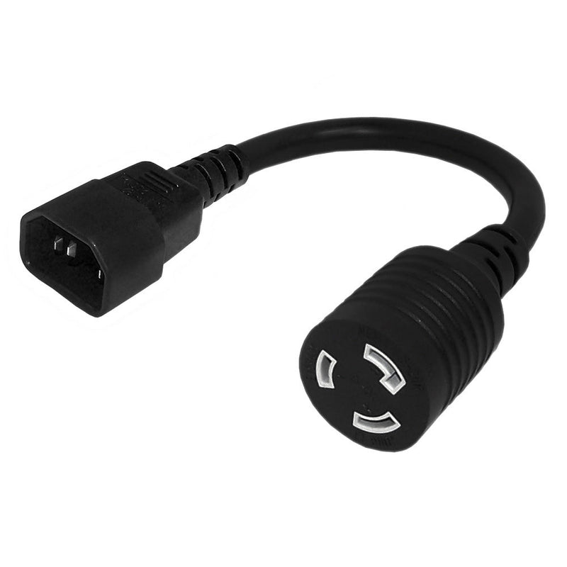 IEC C14 to NEMA L6-20R Power Cable - SJT