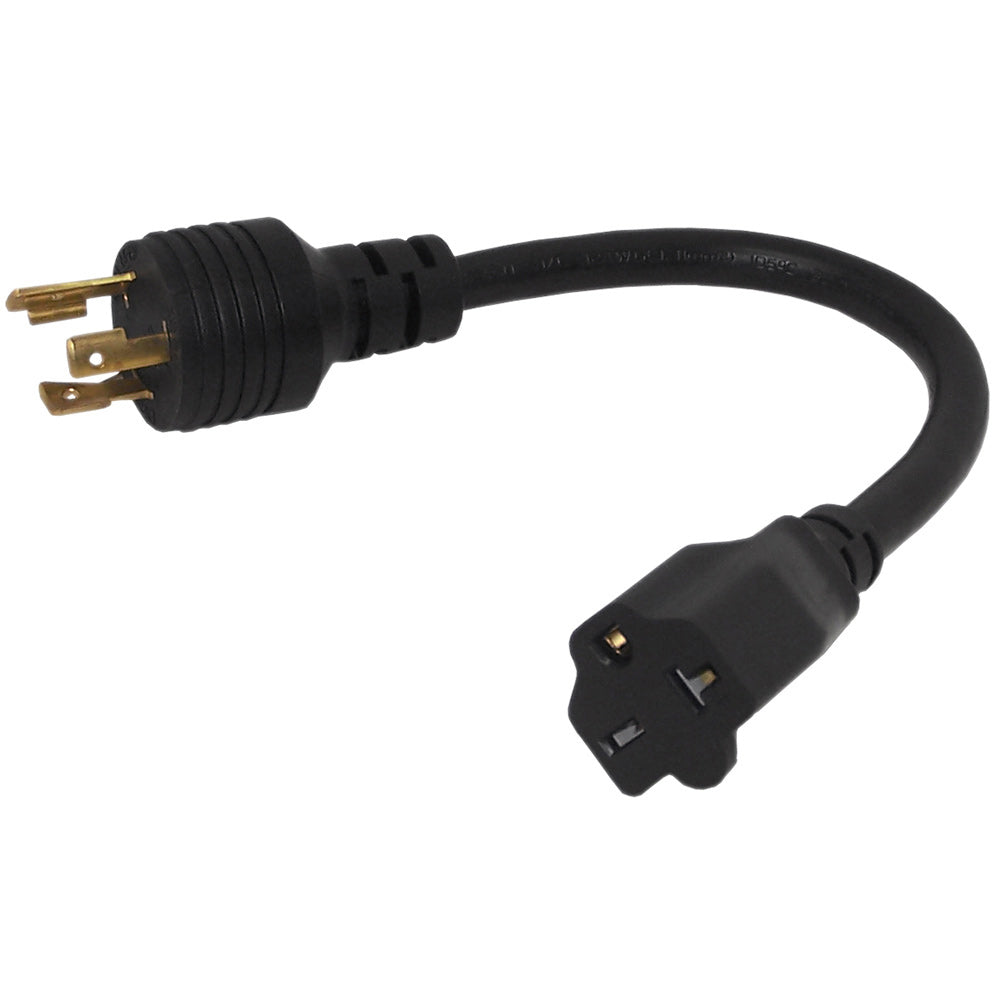 1ft NEMA L6-20P to NEMA 6-20R Power Cable - 12AWG - SJT Jacket