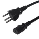 SEV 1011 (Switzerland) to IEC C13 - H05VV-F 1.0 (10A 250V) Power Cord - 2m