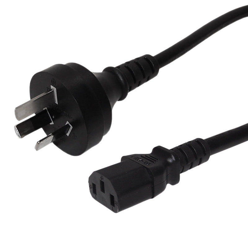 IRAM2073 (Argentina) to IEC C13 - H05VV-F 1.0 (10A 250V) Power Cord