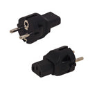 SCHUKO CEE 7/7 (Euro) Male to C13 Power Adapter