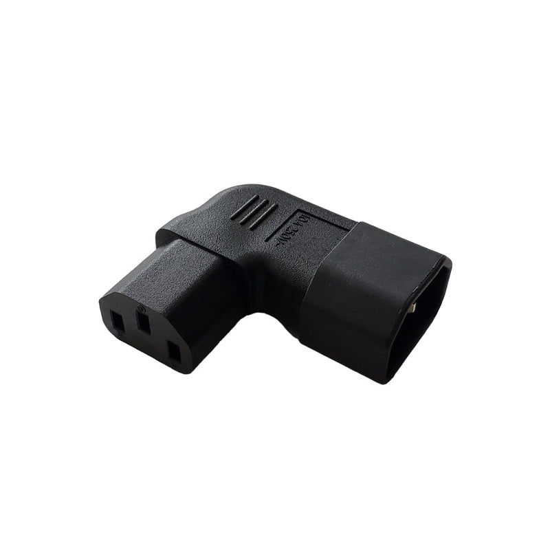 C14 to C13 Right Angle Power Adapter