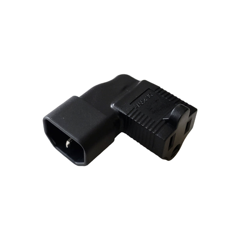 C14 to 5-15R Right Angle Power Adapter