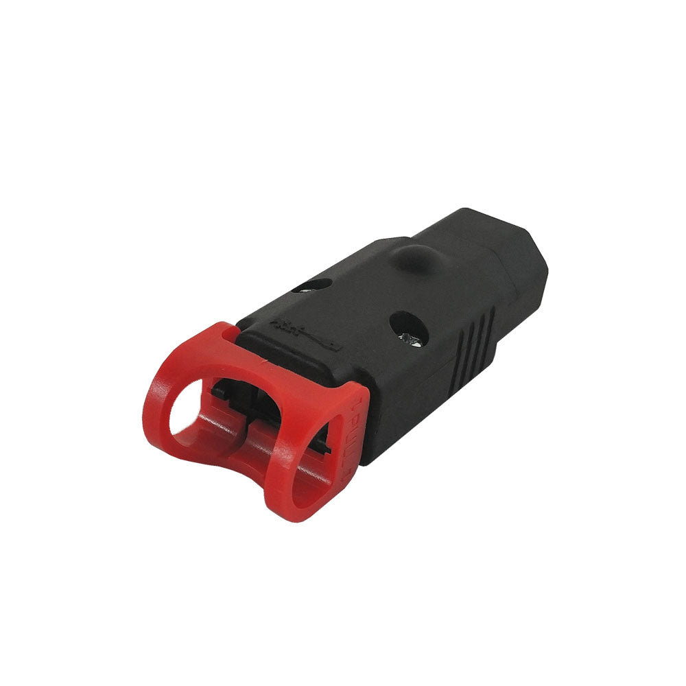 C13 Locking Power Cord Connector - Screw On (IEC-Lock Part #: PA130100BK)