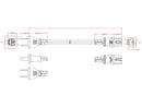 NEMA 1-15P to IEC C7 Polarized Power Cable - 18AWG  - SPT-2