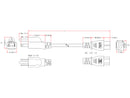 5-15P to C5 (Three Prong) Power Cable - SJT Jacket