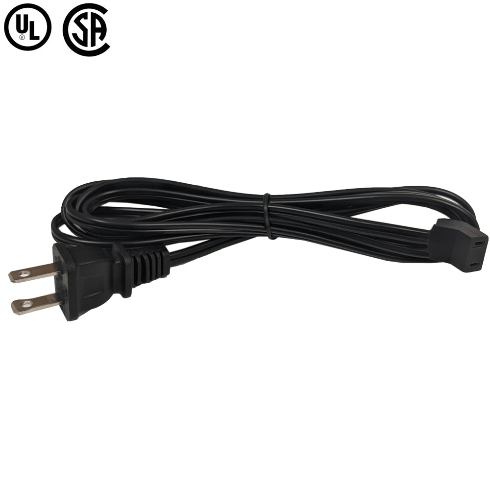 6ft NEMA 1-15P to AC Fan Power Cable 18AWG - SPT-1