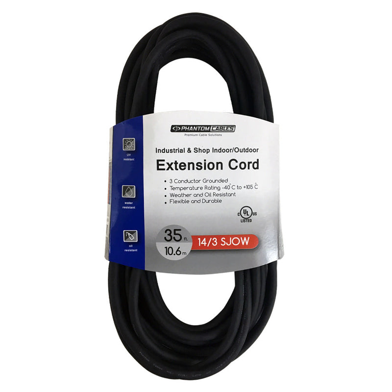 Industrial & Shop Indoor/Outdoor Extension Cord 5-15P to 5-15R - SJOW