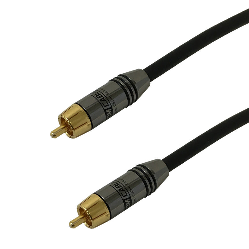 Premium Phantom Cables Hi-Flex Double Shielded RG59 Composite RCA Cable to Male