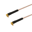 Premium Phantom Cables RG316 MMCX Male Right Angle to MMCX Male Right Angle Cable
