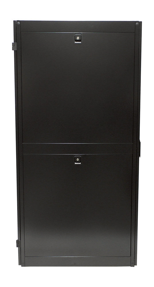 42U Server Cabinet with Fan Tray, Black (78.6 inch H x 23.6 inch W x 43.4 inch D)
