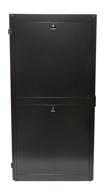 42U Server Cabinet with Fan Tray, Black 78.6 H 23.6 W x 43.4 inch D