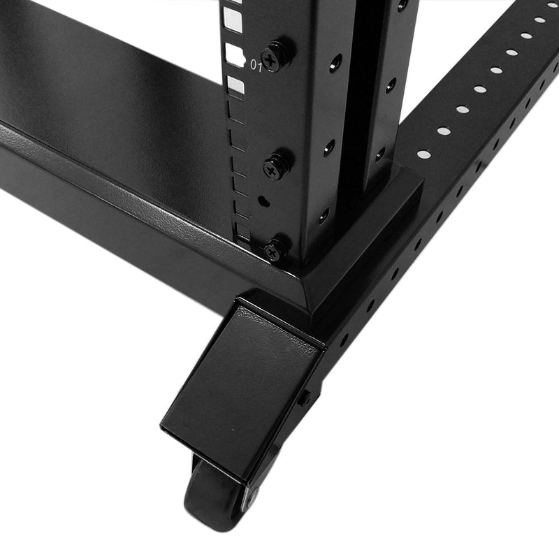 Four Post Relay Rack - 19 inch 26U, Square hole, Depth 24-36 inch